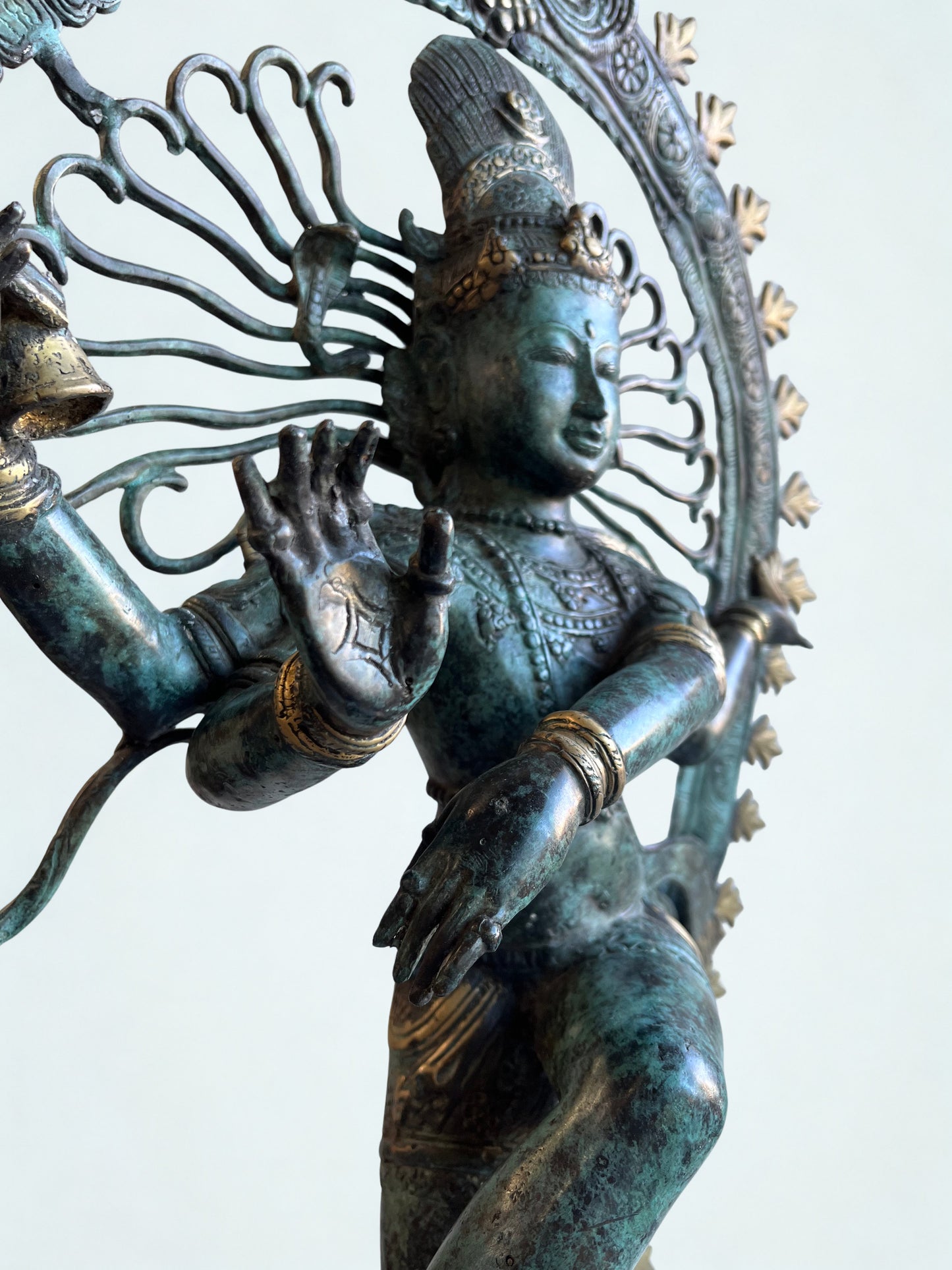Brass Dancing Shiva Nataraja Statue 36"