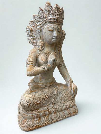 Dewi Sri Balinese Plant Goddess Statue 17"