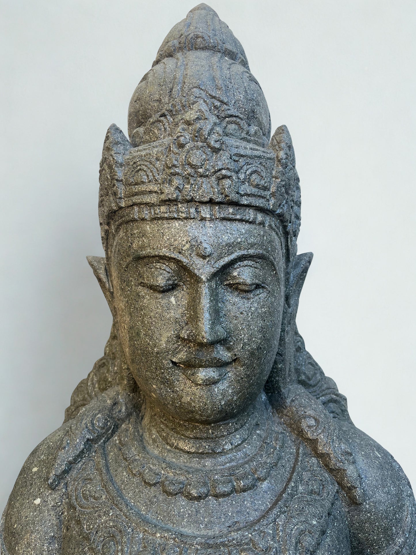 Handcarved Devi Ganga Water Goddess Statue 48"