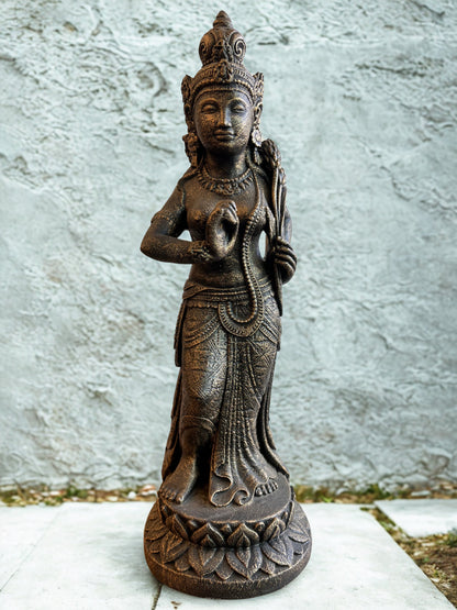 Standing Devi Sri Plant Fertility Goddess Statue 26"
