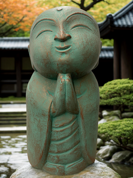 Zen Namaste Jizo Statue 20"