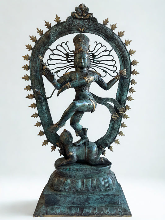 Brass Dancing Shiva Nataraja Statue 36"