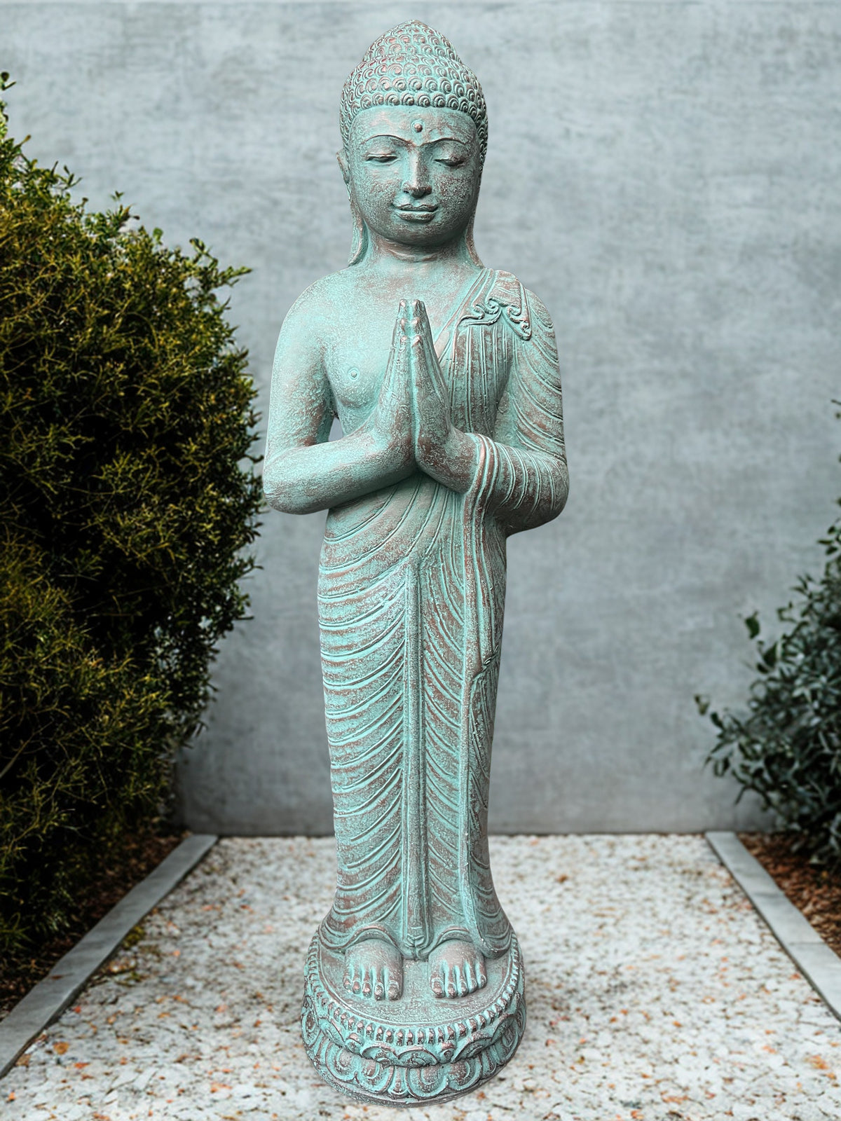 Standing Namaste Buddha Statue 42"