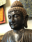 Stone Earth Witness Buddha Statue 36"