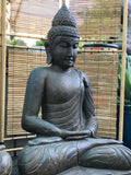 Seated Stone Meditation Buddha Statue 39"