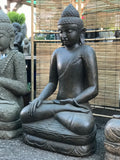 Stone Earth Touching Garden Buddha Statue 40" - Routes Gallery