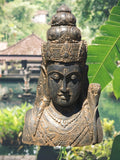 Stone Devi Tara Goddess Head Bust 42"