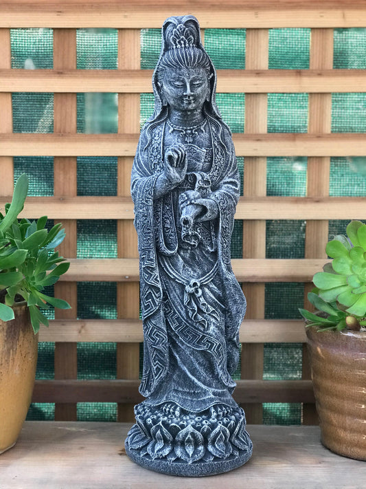 Standing Quan Yin 25"
