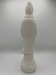Porcelain Standing Quan Yin Statue 16"