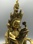 Brass Vajrasattva Yab-Yum Statue 12"