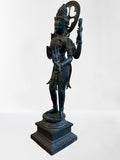 Standing Brass Shiva Statue Holding Trident 23"