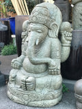 Seated Stone Ganesh Statue 41"