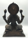 Brass Lakshmi Statue Hindu Wealth Goddess 10.5"