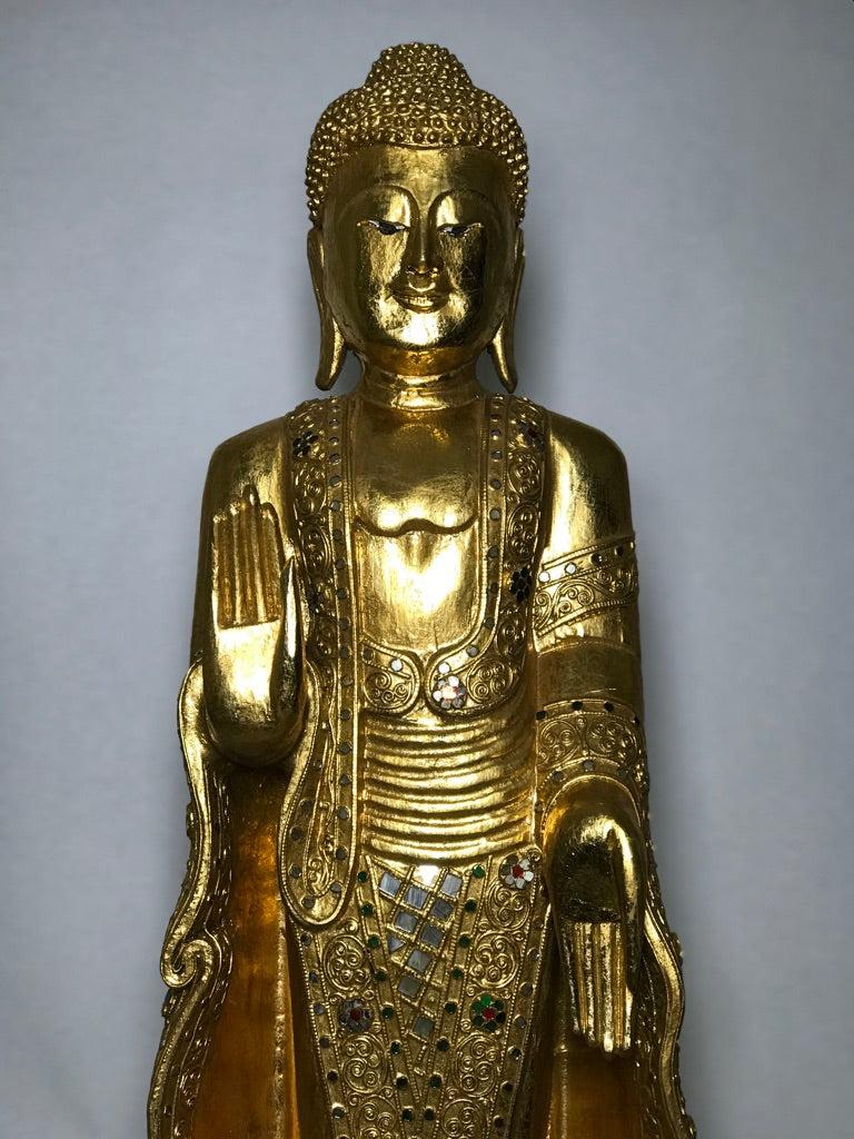 Abhaya and Varada Mudra Buddha Statue 36" - Routes Gallery