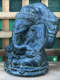 Stone Seated Ganesh 11"