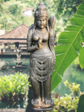 Stone Standing Dewi Sri / Shri Devi Statue 58"