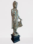 Wood Standing Abhaya Buddha 48"