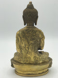 Brass Meditation Buddha Statue 8"