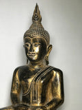 Wood Meditating Lanna Thai Buddha Statue 26" - Routes Gallery