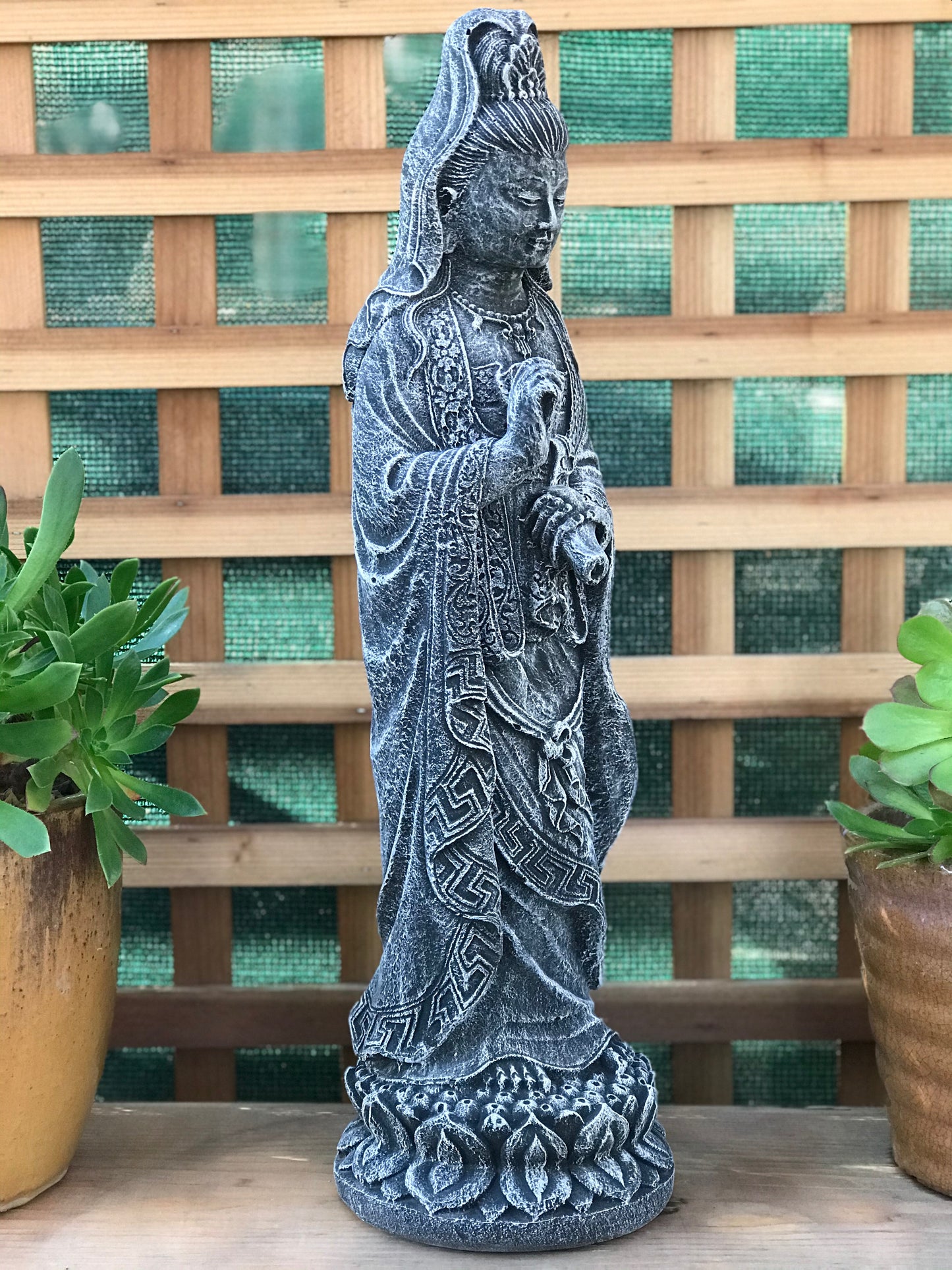 Standing Quan Yin 25"