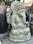 Seated Stone Ganesh Statue 41"