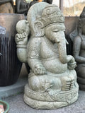 Seated Stone Ganesh Statue 41"