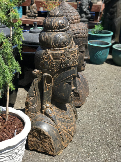 Stone Devi Tara Goddess Head Bust 42"