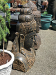 Stone Devi Tara Goddess Head Bust 42"