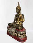 Wood Thai Meditation Buddha Statue 40"