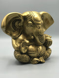 Brass Seated Ganesh Statue 5.5"