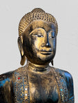 Wood Standing Abhaya Buddha Statue 48"