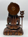 Brass Seated Abhaya Shiva Statue 8"