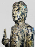 Wood Standing Abhaya Buddha 48"