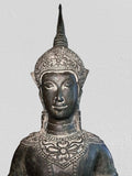 Brass Standing Ayutthaya Abhaya Buddha Statue 43"