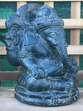 Stone Seated Ganesh 11"