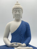 Porcelain Meditating Buddha Statue 12"