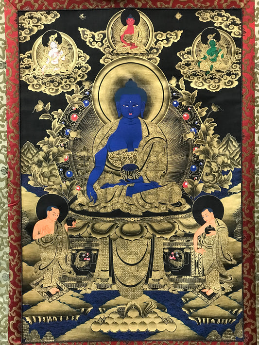 Medicine Buddha Thangka Painting