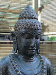 Seated Stone Meditation Buddha Statue 40"