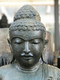 Seated Stone Namaste Buddha Sculpture 40"