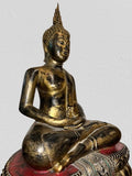 Wood Thai Meditation Buddha Statue 40"