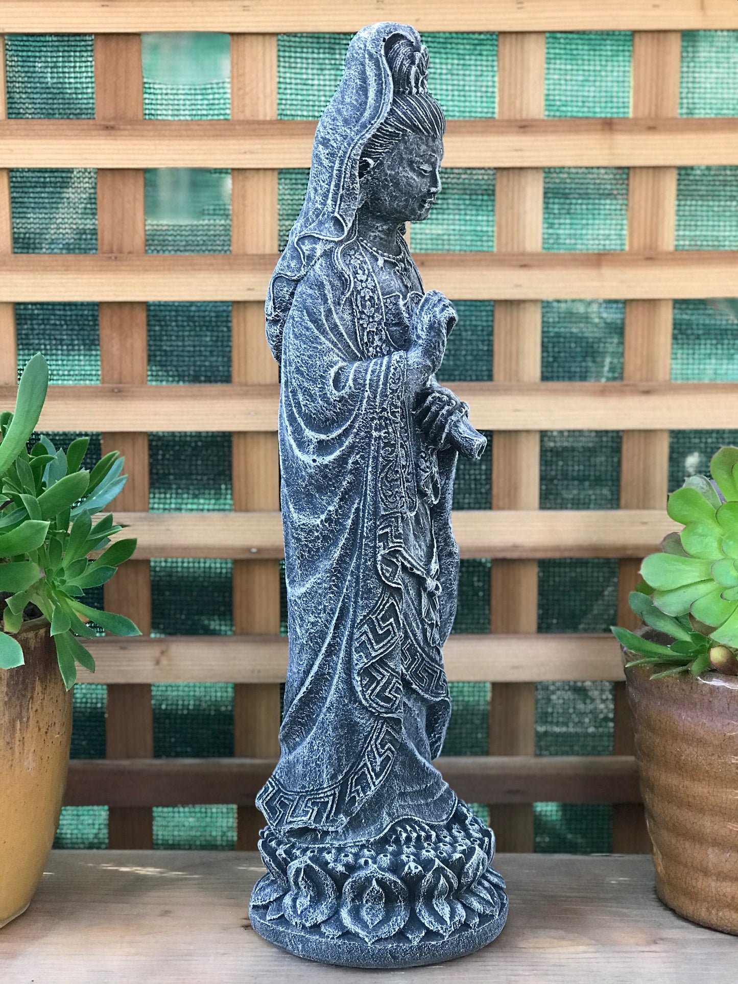 Standing Quan Yin 25"