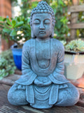 Stone Meditation Garden Buddha Statue 15"