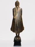 Wood Standing Buddha with Offering Bowl 69"