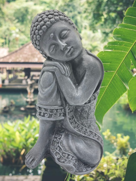 Relaxing Buddha Statue 8"