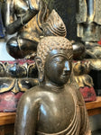 Stone Earth Touching Buddha Statue 36"