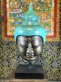 Budha Head Statue on Stand 24" - Routes Gallery