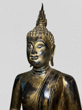 Wood Thai Meditation Buddha Statue 40"