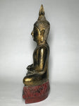 Wood Meditating Lanna Thai Buddha Statue 18" - Routes Gallery