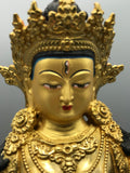 Brass White Tara Statue 12"