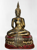 Wood Thai Meditation Buddha Statue 40"